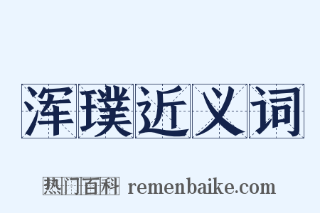 浑璞近义词是什么意思的图片